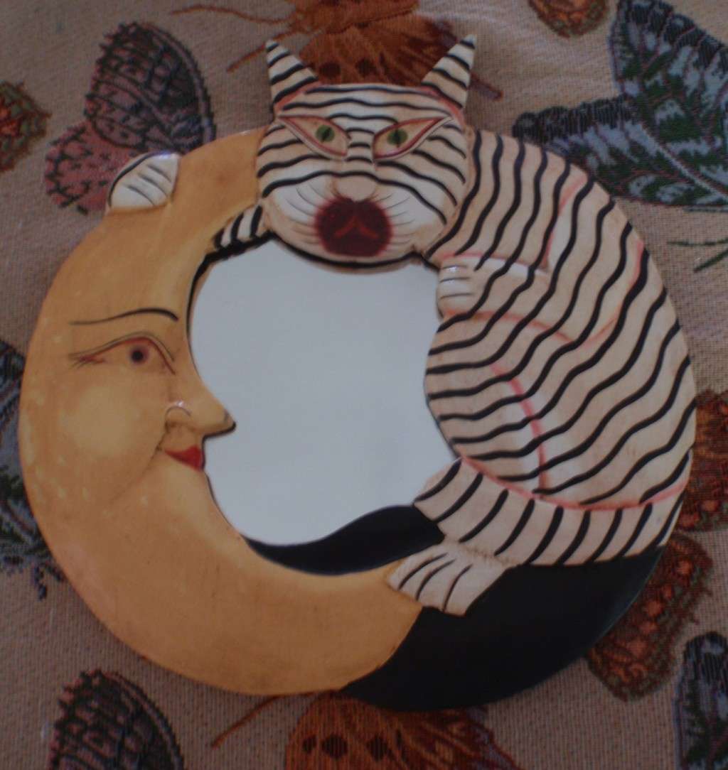 Frames & Mirrors hand carved and painted frame and mirror